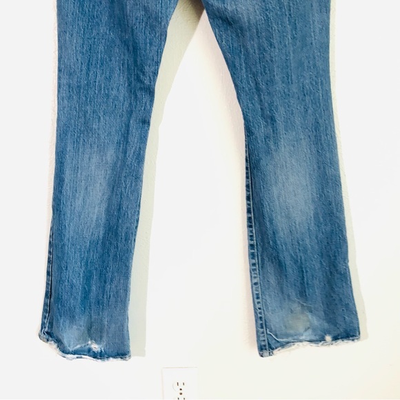 Abercrombie & Fitch > Womens Emma Distressed Boot Cut Low Rise Jeans > 10R - Picture 6 of 12